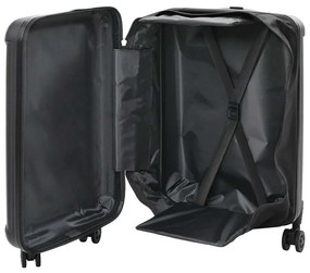 Mala Dobrável Shell Duro 20'' Preta 34x23x55,5 cm ABS