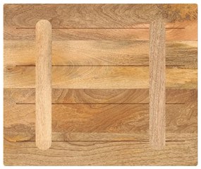 Tampo de mesa retangular 60x50x2,5 cm mangueira maciça