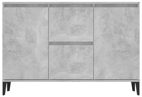 Aparador 104x35x70 cm derivados de madeira cinza cimento