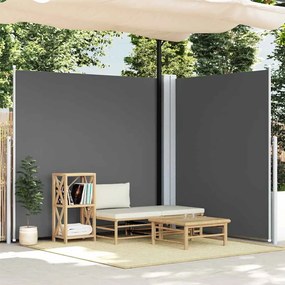 Toldo lateral retrátil 200x600 cm antracite
