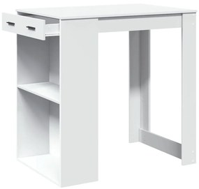 Mesa de bar 102x70x103,5 cm derivados de madeira branco