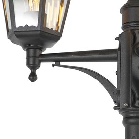 LED Lanterna de exterior inteligente preta 3 luzes com Wifi ST64 - New Orleans Rústico ,Country / Rústico,Clássico / Antigo