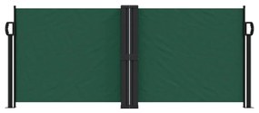 Toldo lateral retrátil 100x600 cm verde-escuro