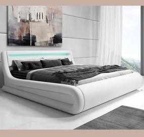 Cama Hidráulica com Arrumação "Riana" - 150x190 cm - Branco - Polipele