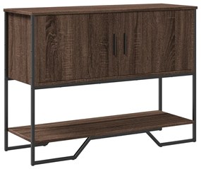 Mesa consola 100x35x74,5 cm derivados madeira carvalho castanho