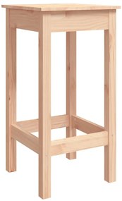 5 pcs conjunto de bar para jardim pinho maciço