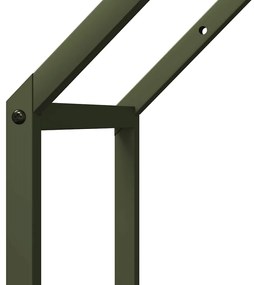Suporte para lenha aço laminado a frio verde azeitona