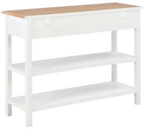 Aparador 110x35x80 cm MDF branco