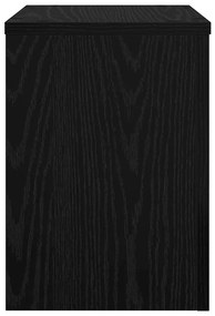 Suportes para Plantas 2 pcs de Carvalho Preto 25x25x35 cm Madeira