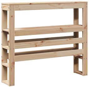 Cama sem colchão 75x190 cm madeira de pinho maciça