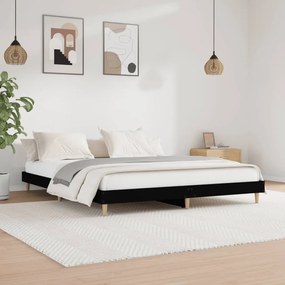 vidaXL Estrutura de cama sem colchão 180x200 cm derivados de madeira