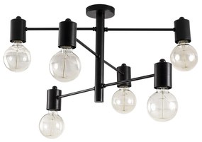 Candeeiro de Teto Hexa – Preto – 61 x 61 cm