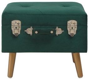 Bancos de arrumação 3 pcs veludo verde