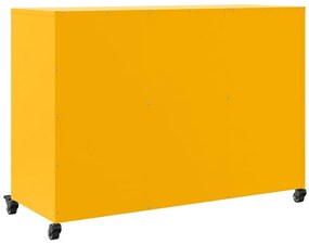 Aparador 100,5x39x72 cm aço amarelo mostarda