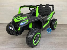 Carro elétrico para crianças Beach Buggy Racing 12V 2.4G Verde