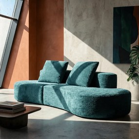 SOFÁ ISLAND TEAL 238X92X78 CM(COMPRESSO) AZUL