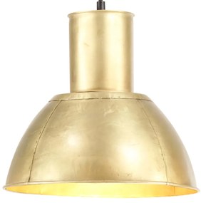 vidaXL Candeeiro suspenso redondo 25 W 28,5 cm E27 bronze