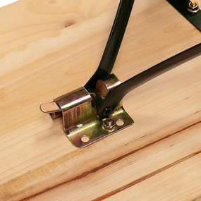 Conjunto de mesa e bancos 3 peças esplanada, jardim, tendas, cervejaria, dobráveis, com encosto Castanho