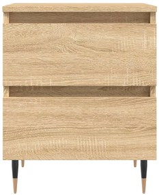 Mesa de cabeceira 40x35x50 cm derivados madeira carvalho sonoma