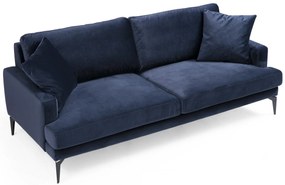 Sofá de 3 Lugares Papira – Azul Marinho – 205x90x88 cm