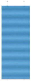 Azul Plissada Cega 80x200 cm Largura Tecido 79,4 cm Poliéster