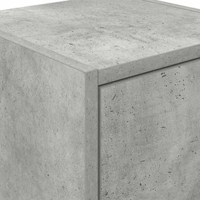 Armário de parede garagem concreto cinza madeira engenheirada