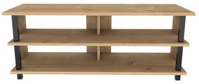 Móvel para TV Pueblo – Preto Carvalho – 120 cm x 44,6 cm x 47,4 cm