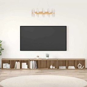 Gabinete para TV 3 pcs carvalho artisiano 37 x 35 x 107.5 cm