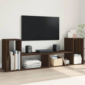 Móveis de TV 2 pcs 75x30x50 cm deriv. madeira carvalho castanho