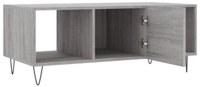 Mesa de centro 102x50x40cm derivados de madeira cinzento sonoma