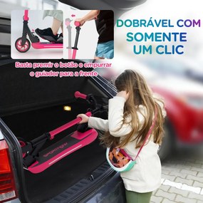 SPORTNOW Trotinete Elétrica Dobrável para Crianças acima de 6 Anos Mot
