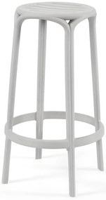 Banco Alto WOODY 67H - Pack 30 unidades, Cinza Pastel