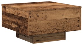 Mesa de Café , Madeira Antiga, 55x55x31 cm, Madeira Engenheirada