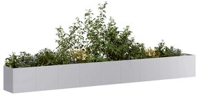 Planter 360x40x40 cm aço galvanizado