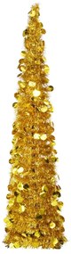 vidaXL Árvore de Natal pop-up artificial 150 cm PET dourado