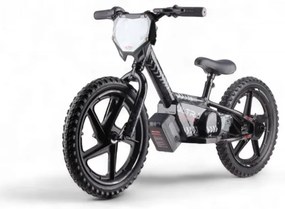 Bicicleta de equilíbrio elétrica de 24 volts com rodas de 16 polegadas, motor elétrico preta