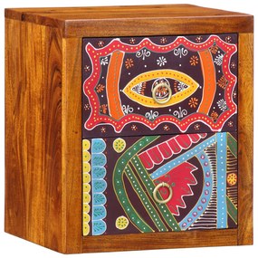 Mesa de Cabeceira 35x30x40 cm Madeira Maciça Acácia