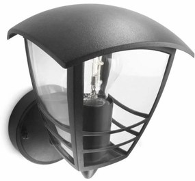 Luz de Parede Philips My Garden Creek Preto Alumínio A 60 W E27