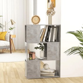 vidaXL Estante/divisória 60x24x94 cm contraplacado cinzento-cimento
