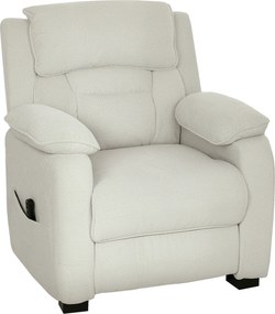 Cadeirão de Relaxamento Reclinável, 90 x 86 x 103 cm, Inclinação Elétrica até 150°, Bege