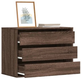 vidaXL Cómoda 80x41x58 cm derivados de madeira carvalho castanho