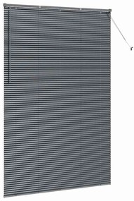Persiana de Janela Cinzento-escuro 150 x 220 cm Alumínio
