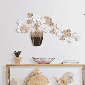 Painel decorativo 3D VASO DE PAREDE EM FERRO CM 87,5X6X46 MULTICOLOR