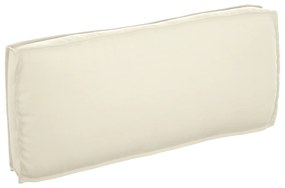 vidaXL Almofada de Palete para Assento/Encosto Creme 120x50x12 cm Tecido Oxford