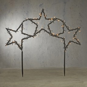 Luz de jardim em forma de estrela com LED e temporizador de 8 modos - Rudolph
