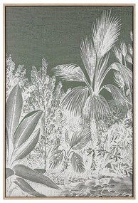 Quadro decorativo com moldura verde escuro 63 x 93 cm CANIEZZA Beliani