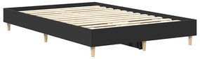 Estrutura de cama sem colchão 120x200 cm preto