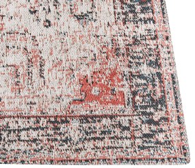Tapete em algodão vermelho e creme 200 x 300 cm ATTERA Beliani