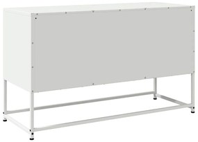 Móvel de TV 100,5x39x60,5 cm aço branco