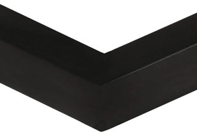 Mesa de apoio formato em U 45x30x61cm madeira recuperada maciça